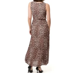 Abito a fantasia animalier Leopardata da Donna con plisse Swish Jeans