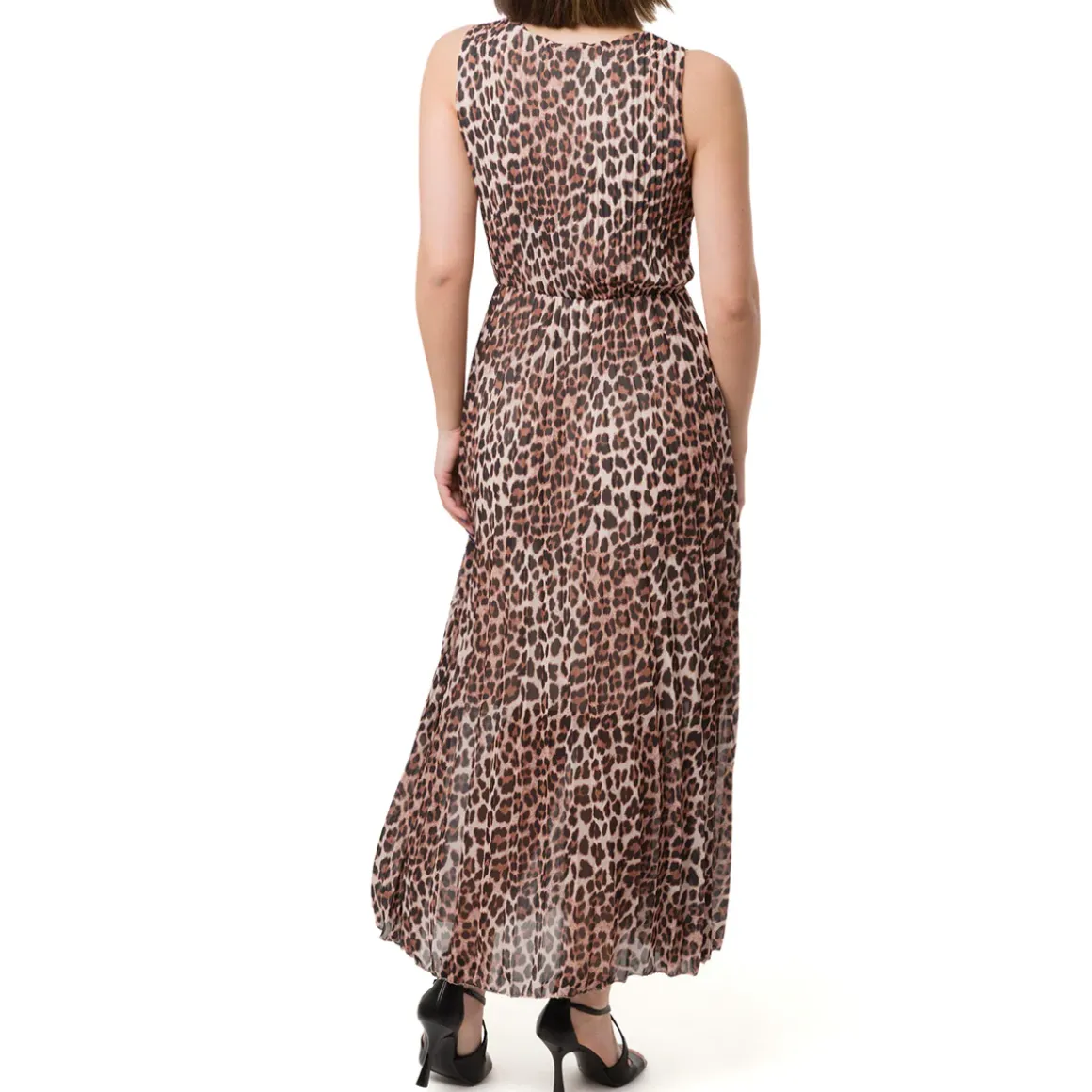 Abito a fantasia animalier Leopardata da Donna con plisse Swish Jeans