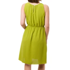 Abito Corto Verde da Donna senza maniche con Coulisse in vita Swish Jeans