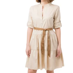 Abito da Donna Beige con cintura marrone Swish Jeans