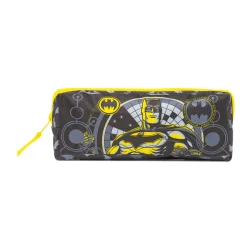 Astuccio Batman Nero e giallo con stampa supereroe DC Comics