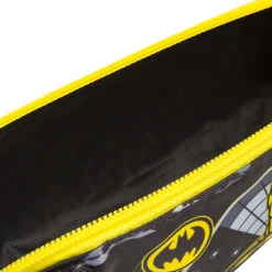 Astuccio Batman Nero e giallo con stampa supereroe DC Comics