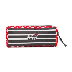 Astuccio Hello Kitty Rosso e nero a pois con stampa pois