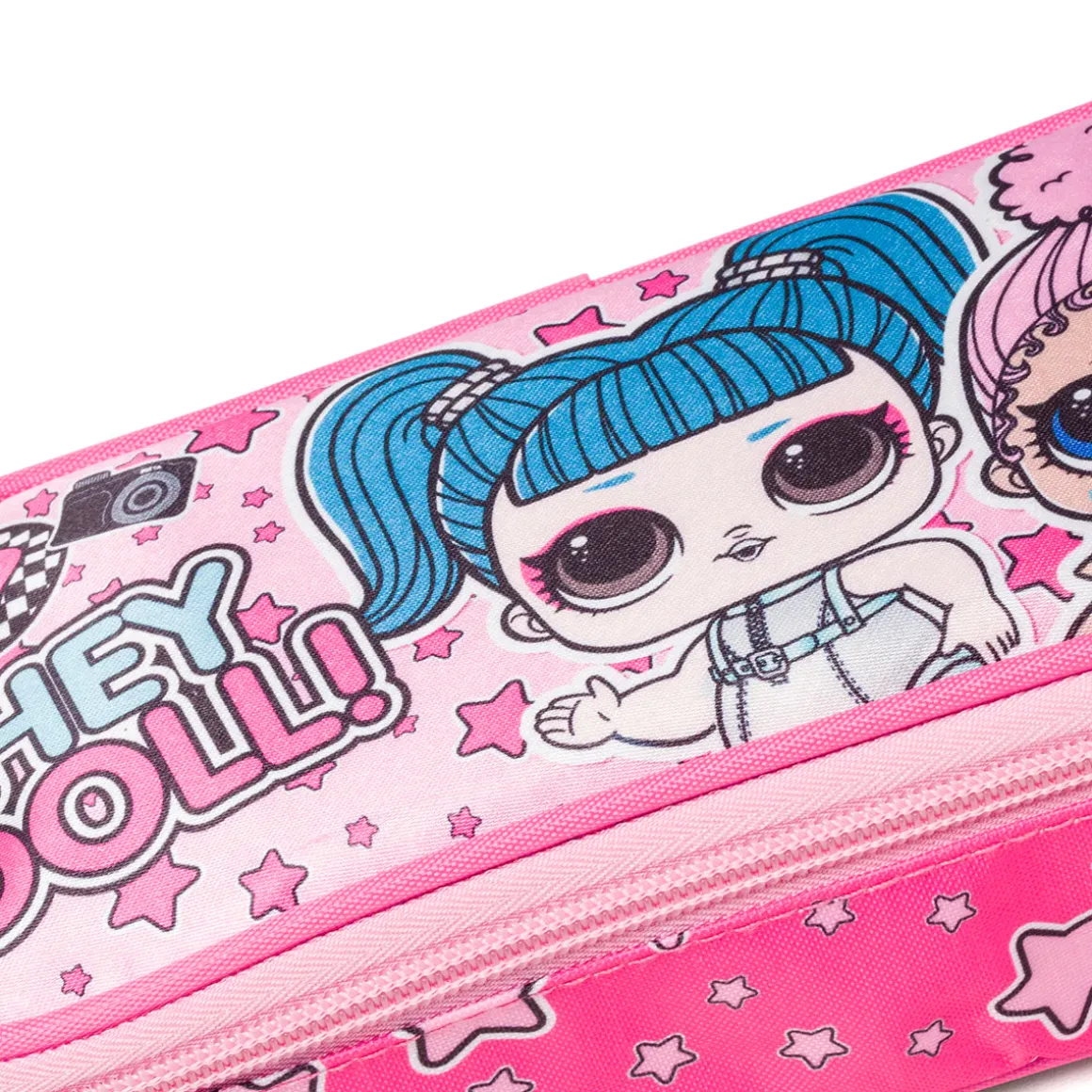 Astuccio ovale rosa con stampa L.O.L. Surprise!