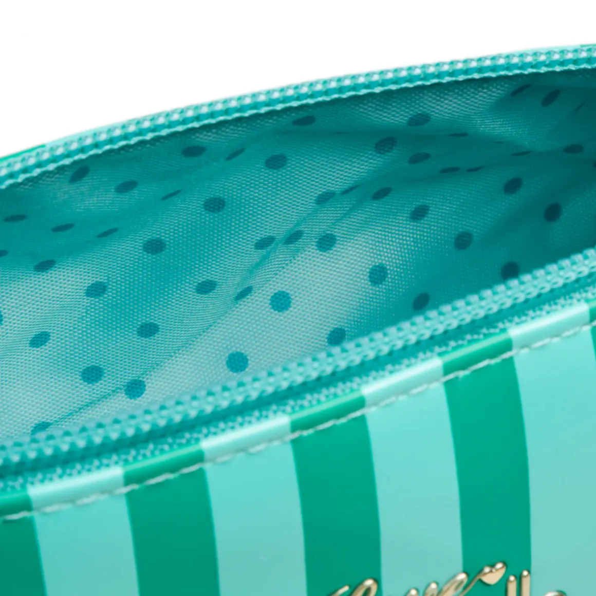 Astuccio tombolino da donna verde acqua a righe Camomilla Milano Sweet Stripes
