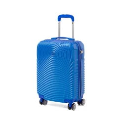 Bagaglio a mano blu con ruote multidirezionali Romeo Gigli Milano