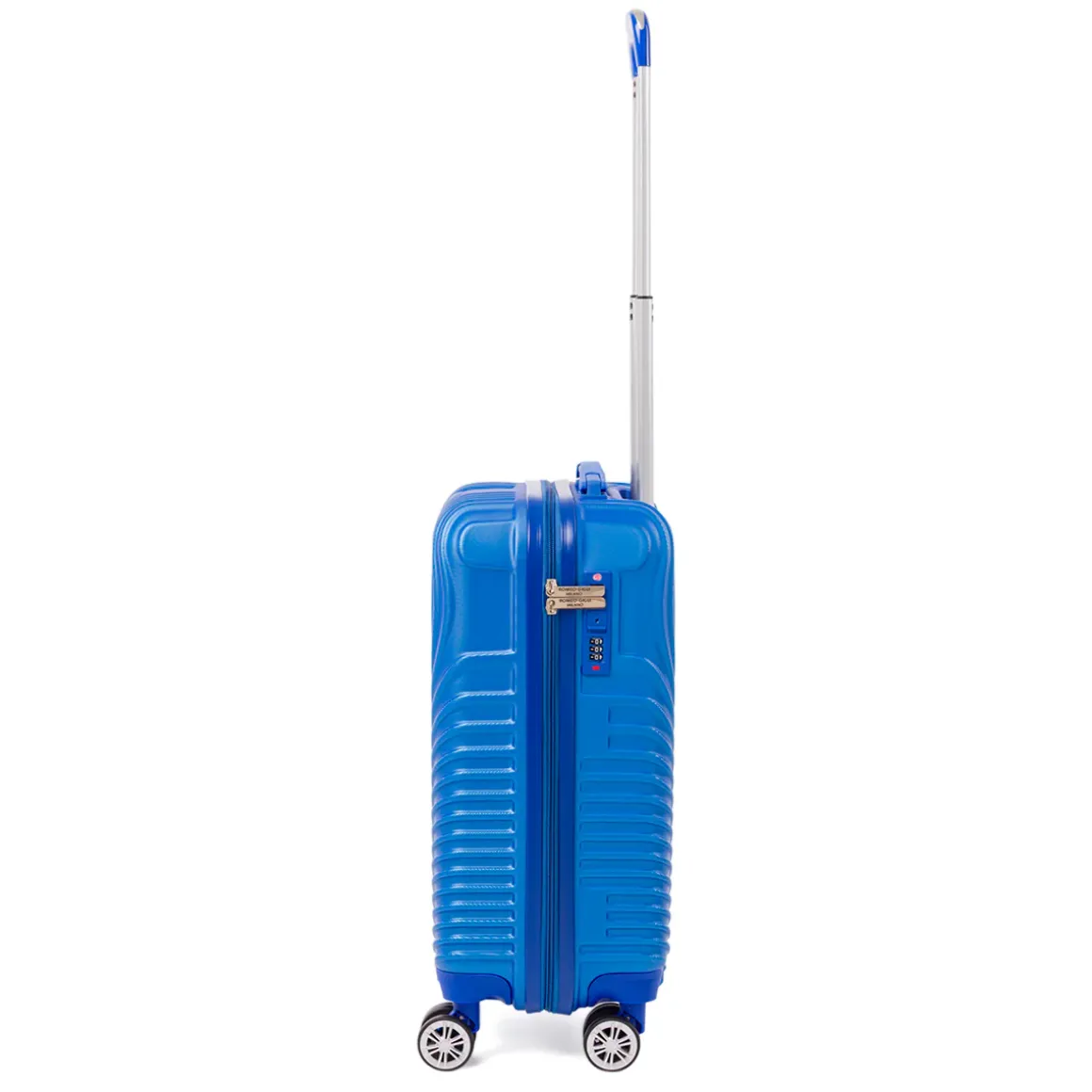 Bagaglio a mano blu con ruote multidirezionali Romeo Gigli Milano