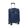 Bagaglio a mano blu Romeo Gigli Milano in tessuto con ruote spinner