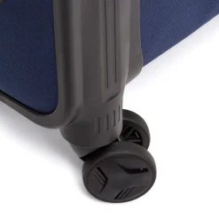 Bagaglio a mano blu Romeo Gigli Milano in tessuto con ruote spinner
