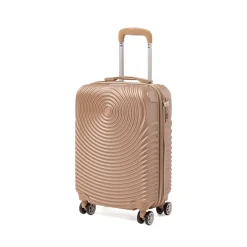 Bagaglio a mano color champagne con ruote multidirezionali Romeo Gigli Milano