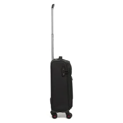 Bagaglio a mano nero in tessuto resistente con TSA MODO by Roncato