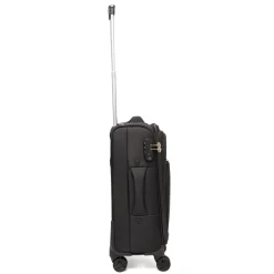 Bagaglio a mano nero Romeo Gigli Milano in tessuto con ruote spinner