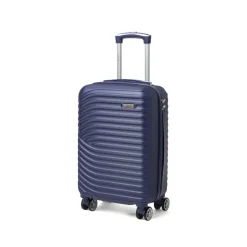 Bagaglio a mano rigido blu piccola in ABS Romeo Gigli Milano
