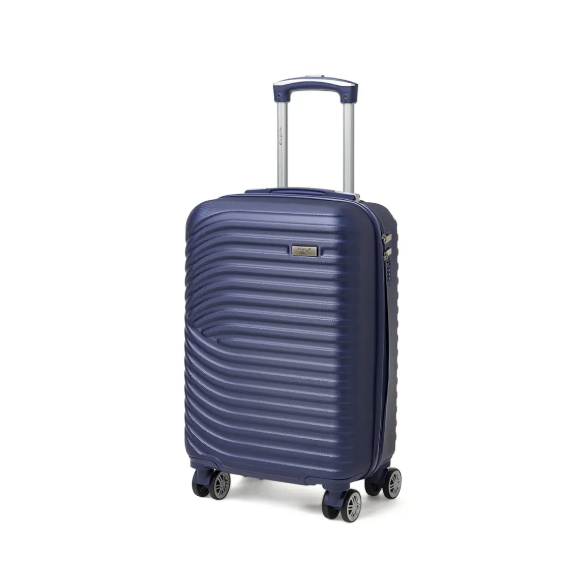 Bagaglio a mano rigido blu piccola in ABS Romeo Gigli Milano