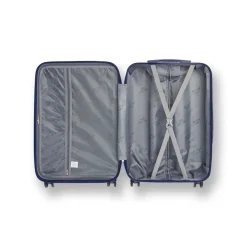 Bagaglio a mano rigido blu piccola in ABS Romeo Gigli Milano