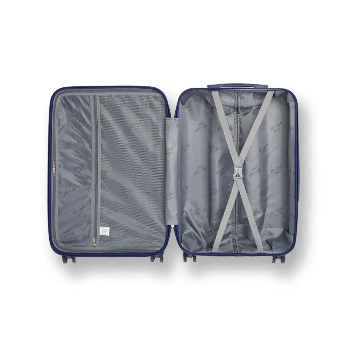 Bagaglio a mano rigido blu piccola in ABS Romeo Gigli Milano