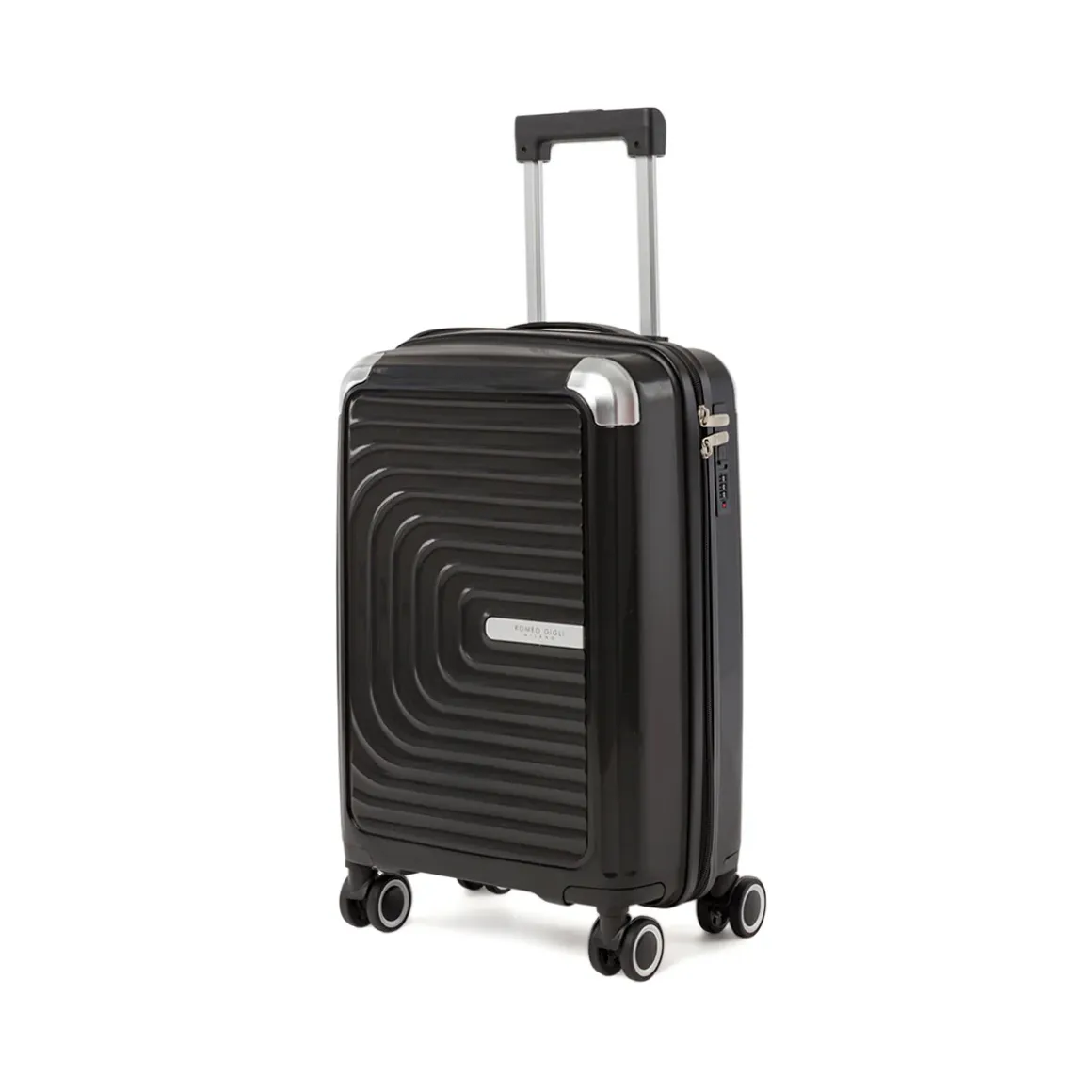 Bagaglio a mano rigido nero per compagnie low cost Romeo Gigli Milano