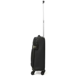 Bagaglio a mano trolley piccolo nero in tessuto Romeo Gigli Milano