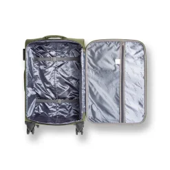 Bagaglio a mano verde militare Romeo Gigli Milano con 4 ruote spinner