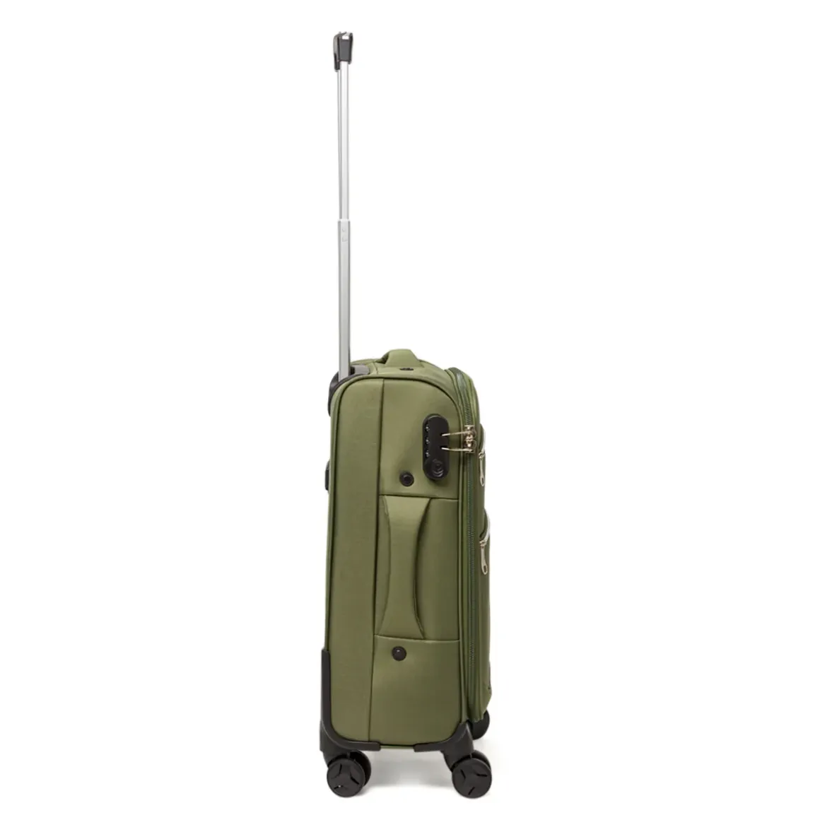 Bagaglio a mano verde militare Romeo Gigli Milano con 4 ruote spinner