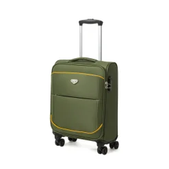 Bagaglio a mano verde militare in tessuto Romeo Gigli Milano