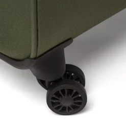 Bagaglio a mano verde militare in tessuto Romeo Gigli Milano