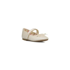 Ballerine Bambina bianco effetto iridescente con fiocco Dieci Baci