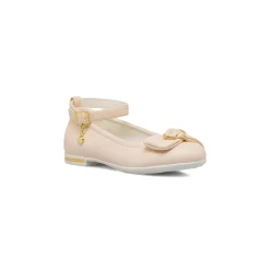 Ballerine Bambina e Ragazza Rosa con cinturino e ciondolo a cuore dorato Dieci Baci