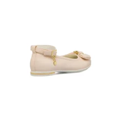 Ballerine Bambina e Ragazza Rosa con cinturino e ciondolo a cuore dorato Dieci Baci