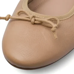 Ballerine beige da Donna con fiocco in pelle P Essentials