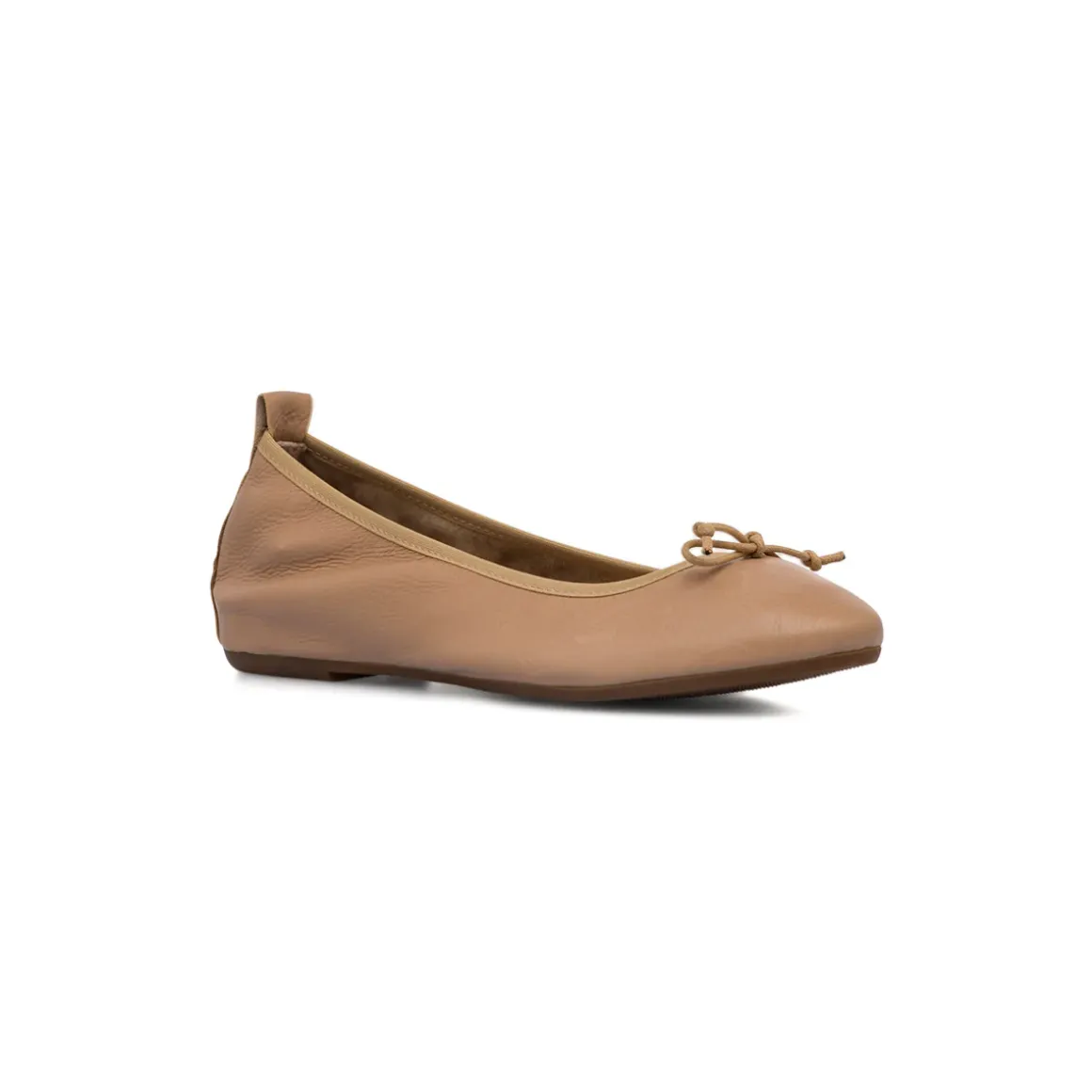 Ballerine beige da Donna con fiocco in pelle P Essentials