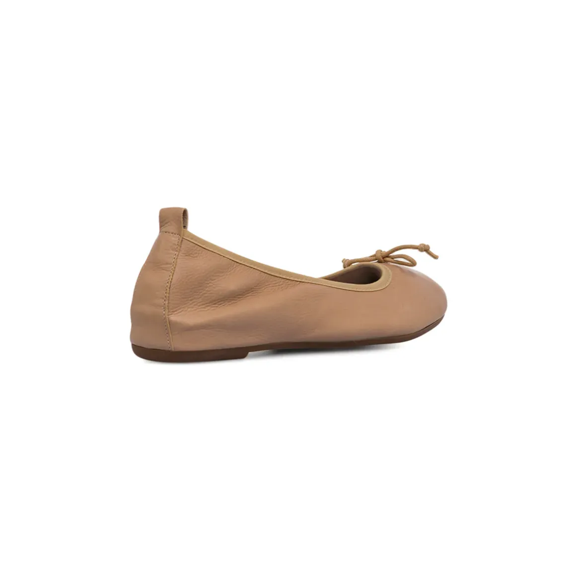 Ballerine beige da Donna con fiocco in pelle P Essentials