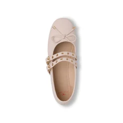 Ballerine beige da Donna con fibbie e borchie Swish Jeans