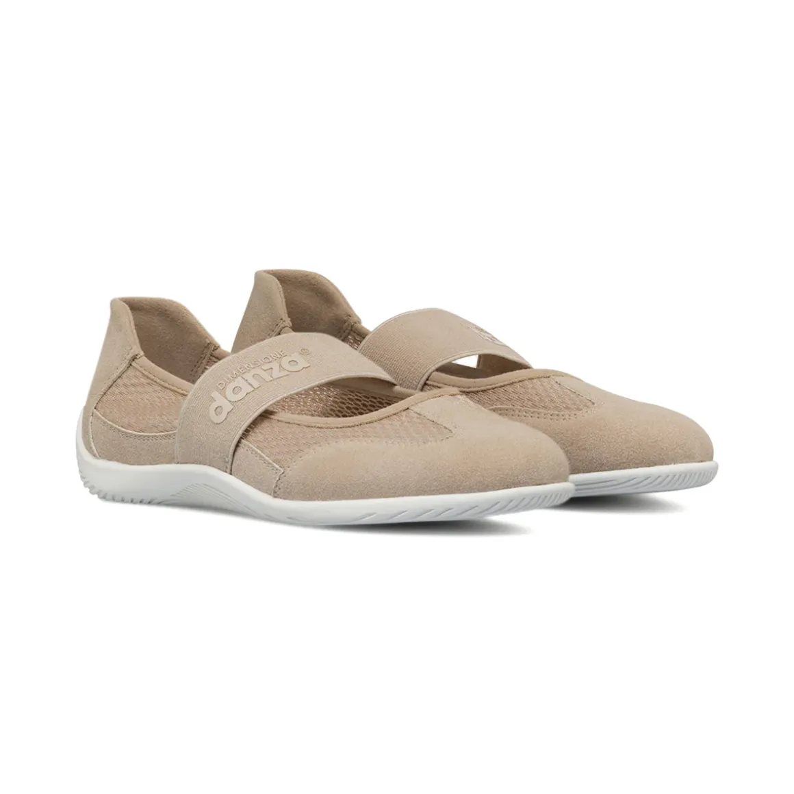 Ballerine beige da Donna effetto scamosciato Dimensione Danza