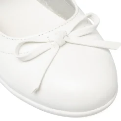 Ballerine bianche da Bambina e Ragazza con Strass sul cinturino 10 Baci