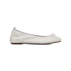 Ballerine bianche da Donna in pelle con fiocco P Essentials