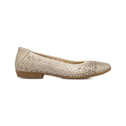 Ballerine comfort oro da Donna con dettagli decorativi traforati P Soft