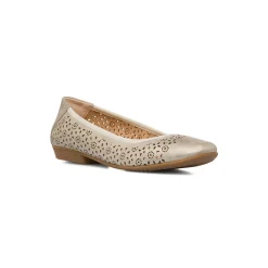 Ballerine comfort oro da Donna con dettagli decorativi traforati P Soft