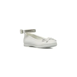 Ballerine da Bambina Bianche con cinturino strass Dieci Baci