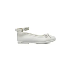 Ballerine da Bambina Bianche con cinturino strass Dieci Baci