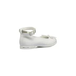 Ballerine da Bambina bianche con cinturino di strass Dieci Baci