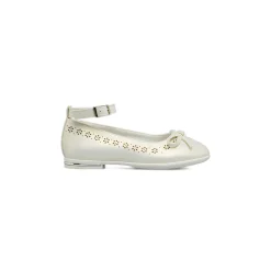 Ballerine da Bambina Bianche con trafori floreali Dieci Baci