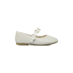 Ballerine da Bambina bianche con texture glitterata Dieci Baci