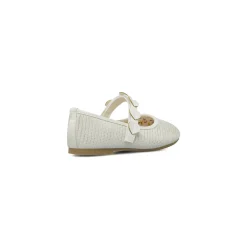 Ballerine da Bambina bianche con texture glitterata Dieci Baci