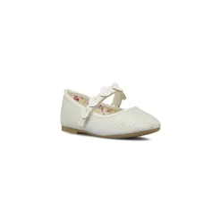 Ballerine da Bambina bianche con texture glitterata Dieci Baci