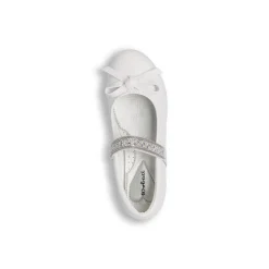 Ballerine da Bambina bianche con fascetta strass Dieci Baci