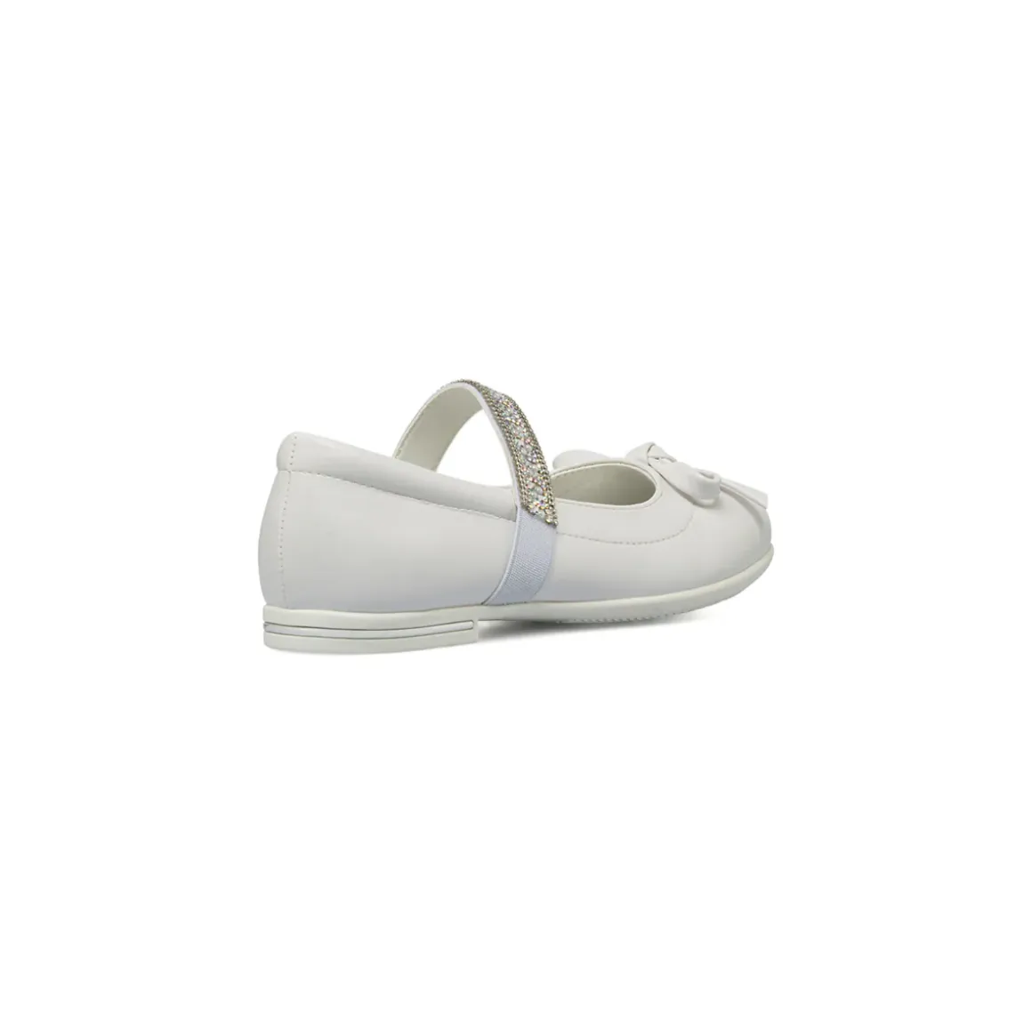 Ballerine da Bambina bianche con fascetta strass Dieci Baci