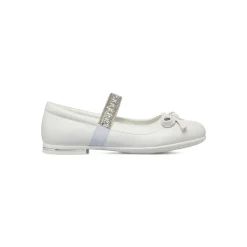 Ballerine da Bambina bianche con fascetta strass Dieci Baci