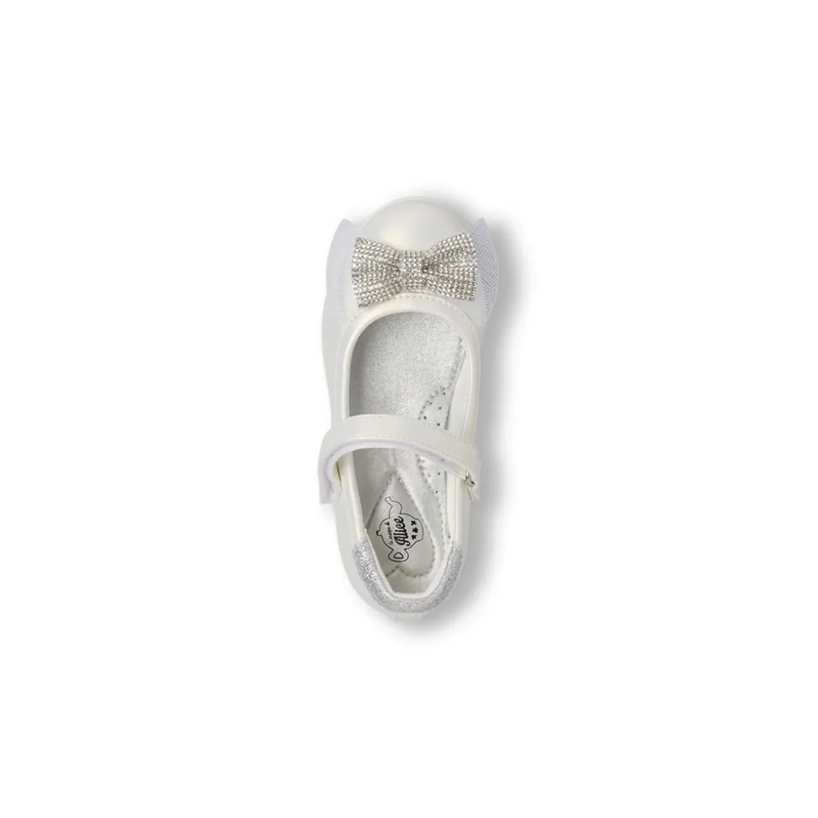 Ballerine da Bambina Bianche con dettagli glitter Le scarpe di Alice