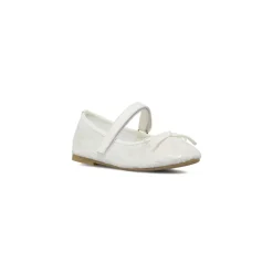 Ballerine da bambina bianche in pizzo con paillettes Dieci Baci